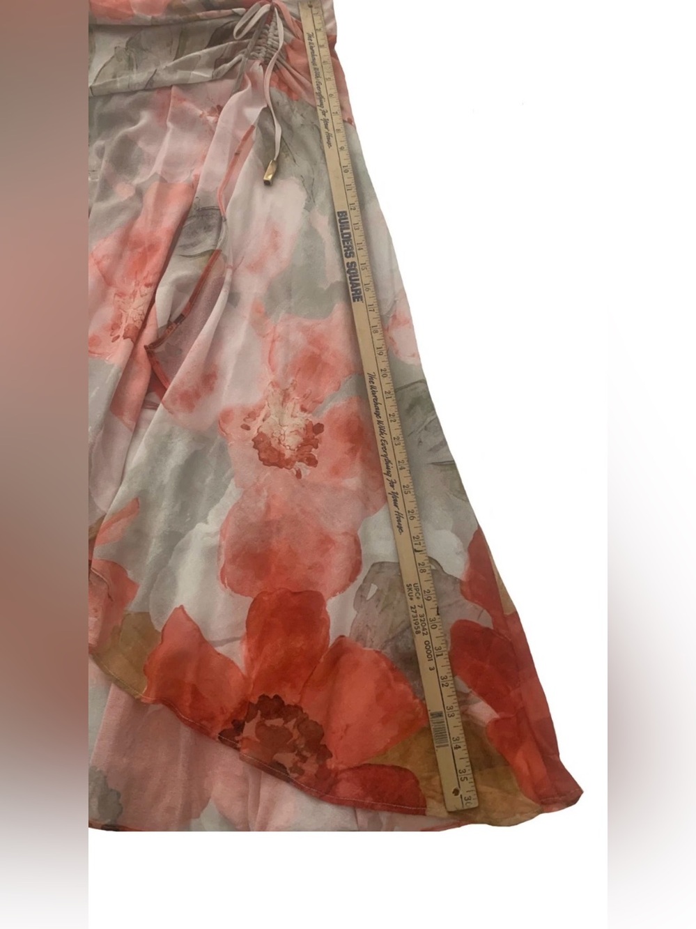 NEW Women's Size 8 Donna Karan NY Floral Chiffon A Line Dress Pinks $159 - Picture 10 of 15